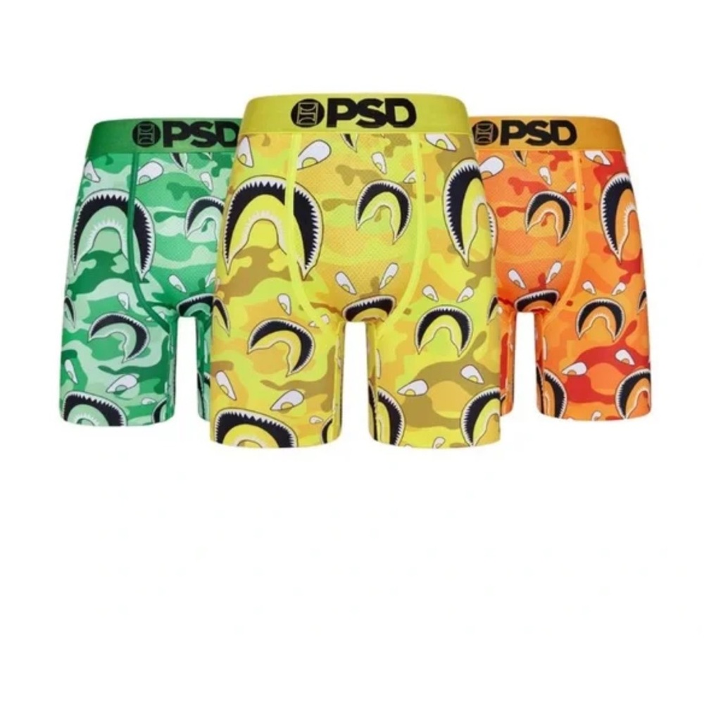 PSD‎ Men's Warface Emerald 3-Pack Boxer Briefs Multicolor Sz S NEW